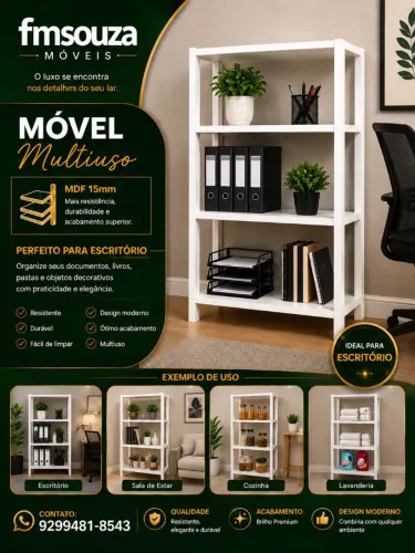 Estante Mdf ideal para qualquer ambiente