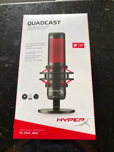 HiperX microfone Gamer quadcast