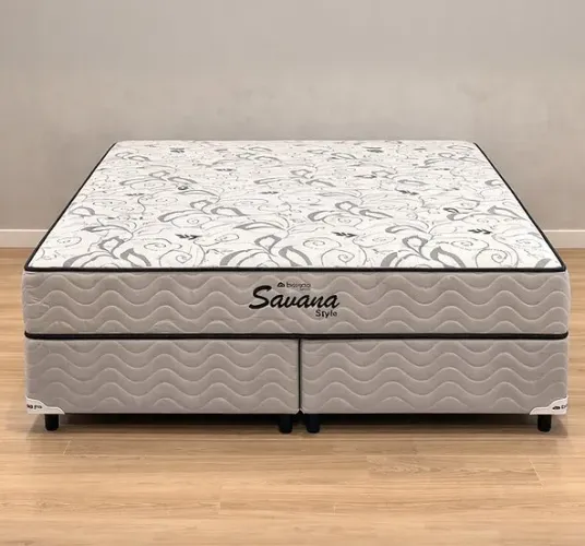 Conjunto Box QUEEN Savana com Molas Ensacadas - Entrega Grátis para Fortaleza