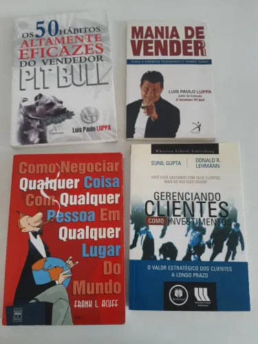 Kit livros sobre vendas