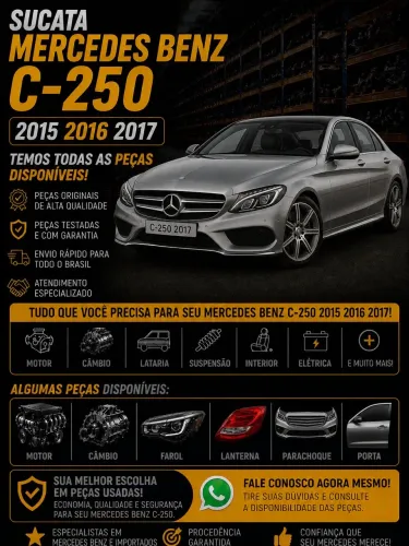 Sucata Mercedes benz c-250 2015 2016 2017