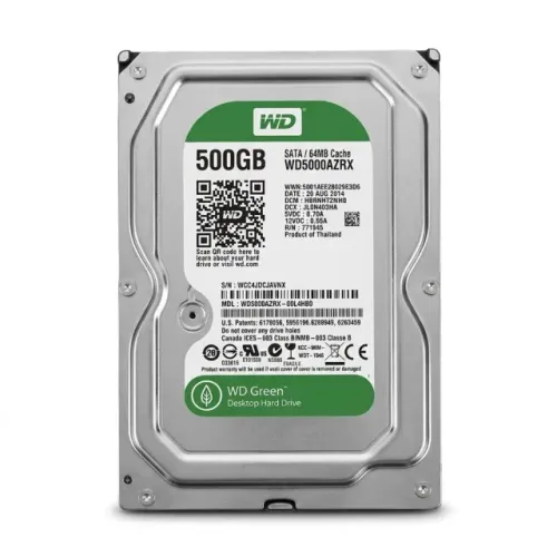 HD Interno Western Digital Caviar Green 500GB 3.5 SATA III WD5000AZRX