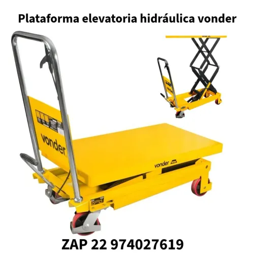 Plataforma elevatória hidráulica Vonder  semi nova 