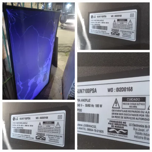 TV LG SMART LG 65P, RETIRADA DE PEÇAS.