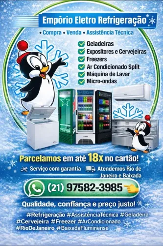 Assistência técnica autorizada da metal frio, fricon, Brastemp, Consul e Eletrolux 