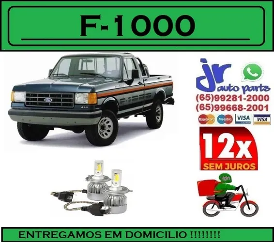 Ultra LED (Alta e Baixa) F-1000 6000K 12V 24V