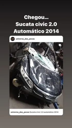 Sucata civic lxr 2.0 2014