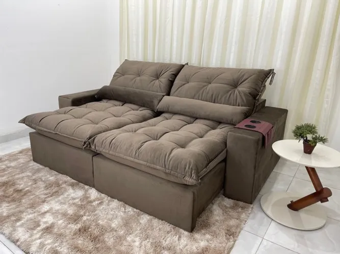 Sofá Retrátil e Reclinável Ouro Preto/Avalon 250 - Compre Hoje Receba Amanhã!!!Dez111