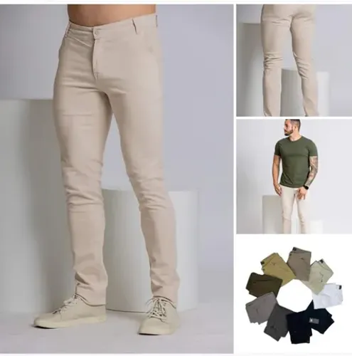 Calças Brim c/ Lycra 