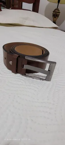 Cinto couro legítimo Bigioni tamanho 70