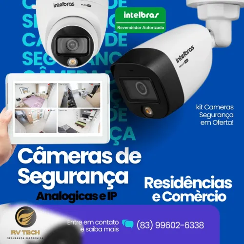 Cameras de segurança para residência e comércio