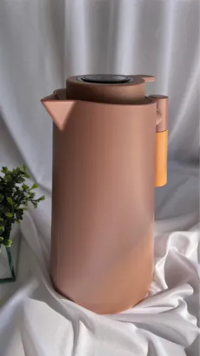 Garrafa Térmica de Café com LED Bege/Nude/Marrom
