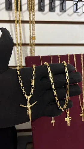 Cordões banhados a ouro 18k de alta qualidade