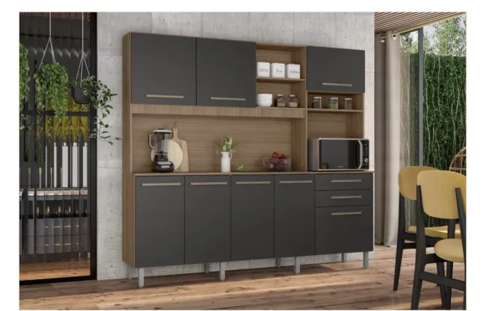 armário, cozinha nova compacta
