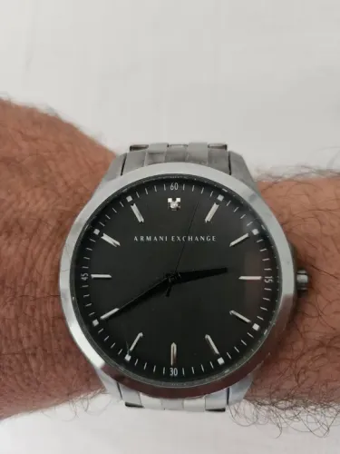 Relógio Armani Exchange Masculino Todo em Aço Inoxidável. Aceito cartão!