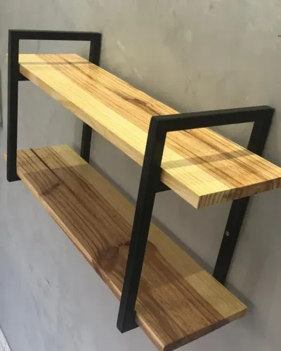 Pratilheira 75x40x24 | industrial decoração Estantes rack<br>