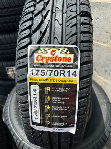 Pneu remolde 175/70/14 Crystone (BORRACHA PREMIUM VIPAL)