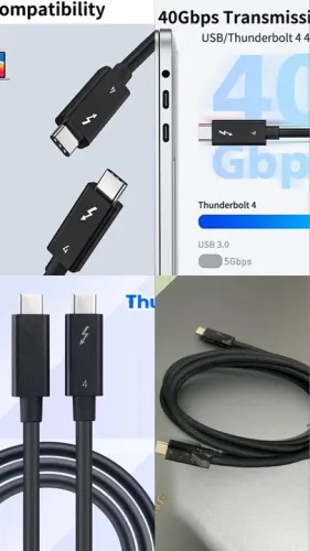 Cabo para mac thunderbolt 4 240gbs