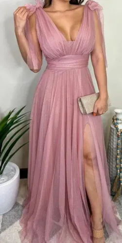 Vestido festa rose (tam 48)