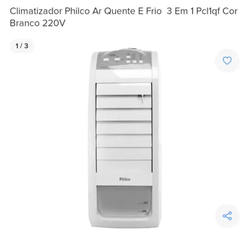 Climatizador de ar Cadence duo tank 5, 7 litros 220v