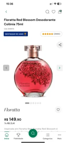 Floratta Red Blossom Desodorante Colônia 75ml