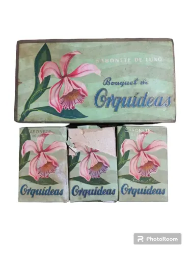 Caixa de Sabonetes de Luxo bouquet Orquídeas - Coleção Antiga