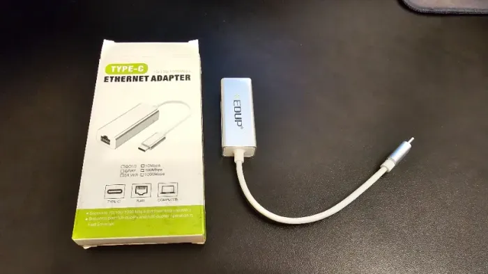 Adaptador de Cabo Ethernet RJ45 para USB Tipo C