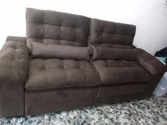 Sofá Retrátil e Reclinável Novo - Sofá macio e barato- Entrega no mesmo dia 