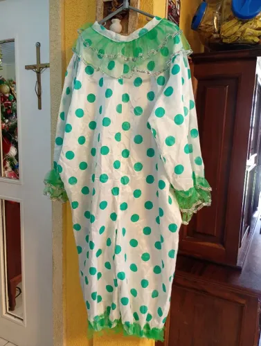 Fantasia verde palhaço G/GG (Unissex) ADULTO