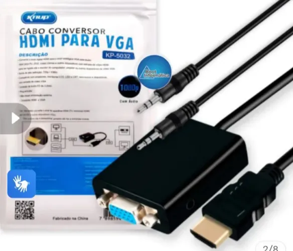 Conversor hdmi para vga