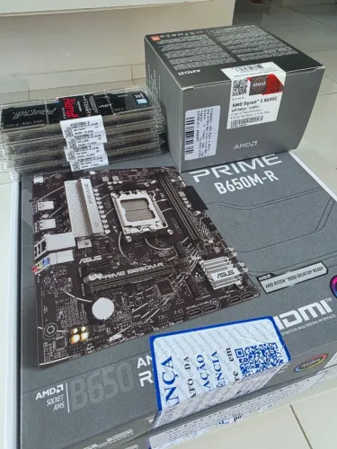 Kit Am5 Placa Mãe B650 Asus Ryzen 5 8600g 16gb Kingston