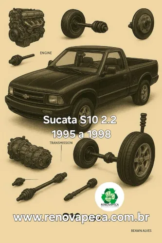 Sucata S10 2.2 1995 a 1998 para Peças 