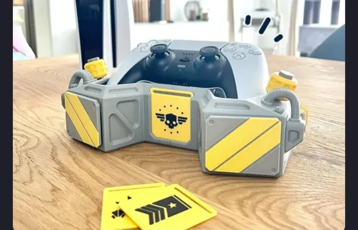 Base para Controle - Tema do Jogo "Helldivers 2"