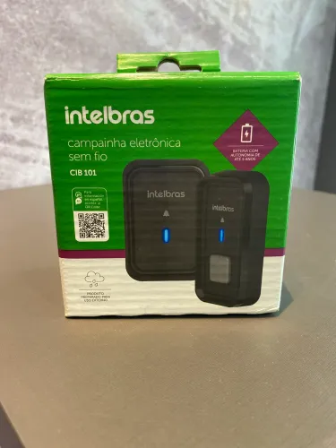 Campainha Sem Fio Residencial Wireless Eletrônica Intelbras Preto