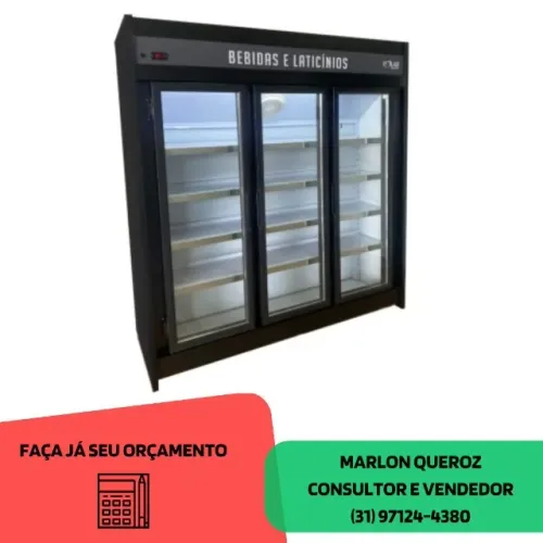 Freezer Auto Serviço 3 portas Polar 127-220v
