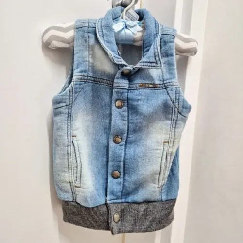 Colete Jeans infantil tam 2