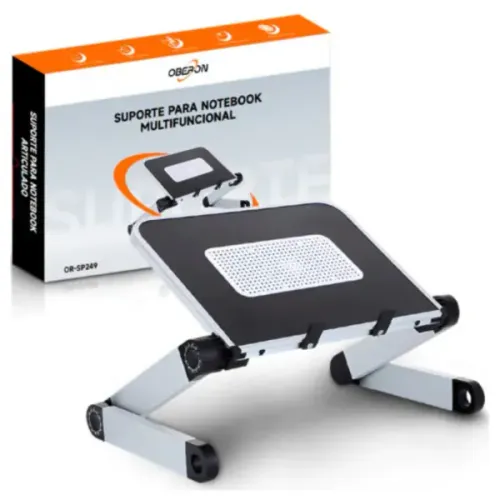 Suporte Para Notebook Multifuncional Ajustavel Em Metal OberonSuporte Para Notebook Multif