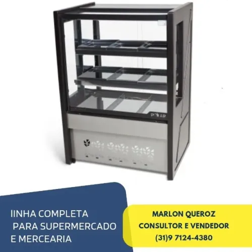 Balcão Estufa 0,8M Novo Polar Platinum