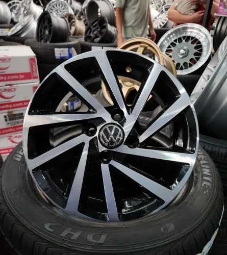 Jogo de rodas rseven aro 14 4x100 novas
