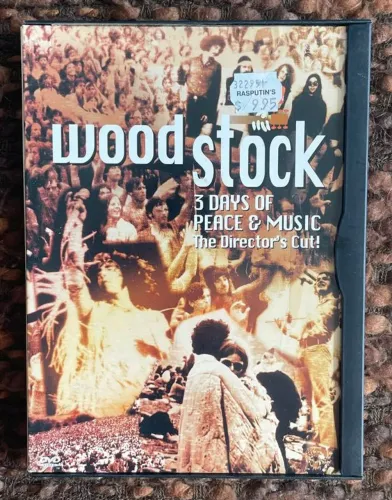 DVD DOCUMENTÁRIO WOODSTOCK 3 DAYS OF PEACE & MUSIC IMPORTADO, LADO A E LADO B 