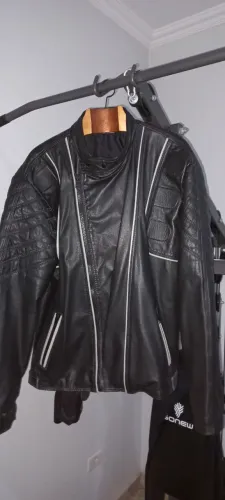 Jaqueta couro legítimo Denver Masculina (mestres do couro).