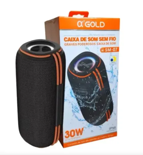 Caixinha De Som Portátil Sem Fio Bluetooth Sm07 Original