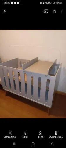 Berco que vira Cama de Bebê MDF DE QUALIDADE. Aceito cartão