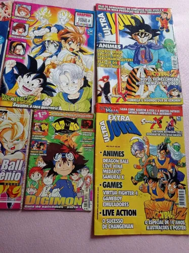 Revistas de Animes e Mangás - Dragon Ball, Digimon, Love Hina e outras!