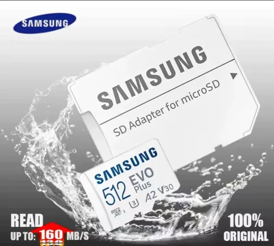 Cartão de Memória Micro SD Samsung EVO Plus 512GB