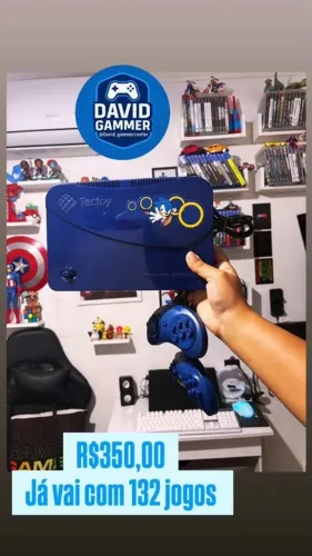 MASTER SYSTEM EVOLUTION SONIC TECTOY COM 132 JOGOS