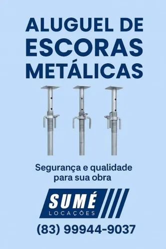 Aluguel de escoras metálicas