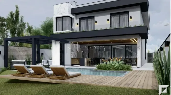Sobrado à venda em Campinas, Swiss Park, com 4 suítes, com 336 m², Residencial Davos