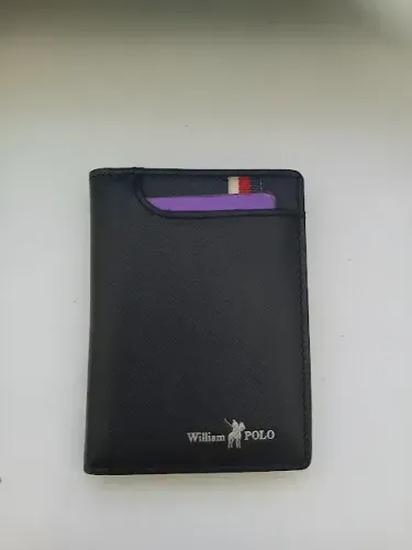 CARTEIRA SLIM WILLIAM POLO ORIGINAL EM COURO MODELO CLEAN