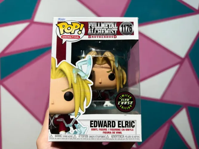 NOVO E RARO Funko pop Edward Brilha no escuro CHASE - Fullmetal Alchemist
